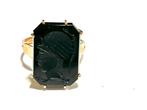 Ring - 14 karaat Roségoud Onyx, Sieraden, Tassen en Uiterlijk, Ringen, Nieuw