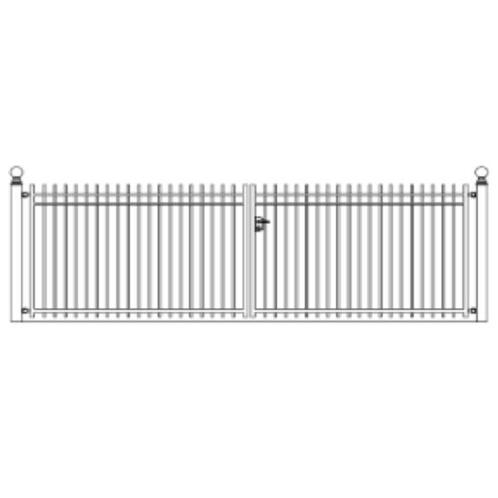 Hekwerk Pro Dubbele sierpoort Milano h200 x b253,4cm recht, Tuin en Terras, Schuttingen, Nieuw, Ophalen of Verzenden