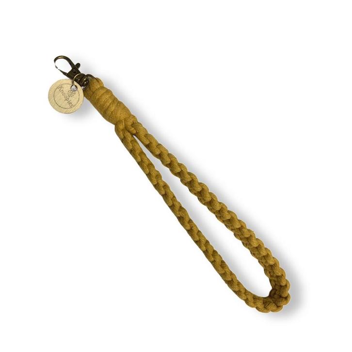 Macramé Pols Keycord - Katoen - Macramé - Handgemaakt in, Verzamelen, Sleutelhangers, Nieuw, Overige typen, Ophalen of Verzenden