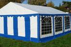 Classic Plus Partytent PVC 5x6x2 mtr Wit-Blauw (5x6 meter), Tuin en Terras, Partytenten, Verzenden, Nieuw, 2 meter of meer, Partytent