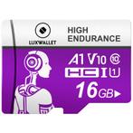 LUXWALLET HC U1 - 16 GB Micro SD Kaart  - TF  Klasse 10 - Hi, Audio, Tv en Foto, Fotografie | Geheugenkaarten, Nieuw, Verzenden
