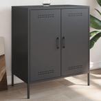 vidaXL Dressoir 68x39x79 cm staal zwart, Huis en Inrichting, Kasten | Dressoirs, Verzenden, Nieuw, 50 tot 100 cm, Metaal