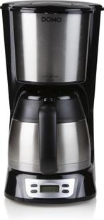 DOMO DO709K Koffiezetapparaat met thermoskan - 1L - Timer -, Ophalen of Verzenden, Nieuw