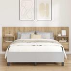 vidaXL Hoofdbord Met Kast met lade 3 pcs Artisan Eiken, Verzenden, Nieuw, Bruin, Hout