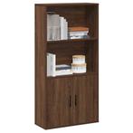 vidaXL Boekenkast 60x24x120 cm bewerkt hout bruin, Huis en Inrichting, Verzenden, Nieuw, Overige houtsoorten