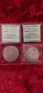 Italië. 5 Lire 1875 + 20 Lire 1928