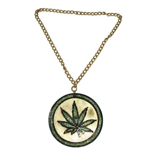 Wietblad ketting - Sieraden, Hobby en Vrije tijd, Feestartikelen, Ophalen of Verzenden