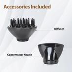 Fohn - Haardroger - Ionische Föhn - 2400W - Zwart - Aigostar, Verzenden, Zo goed als nieuw