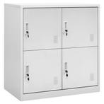 vidaXL Lockerkast 90x45x92,5 cm staal lichtgrijs, Huis en Inrichting, Kasten | Lockerkasten, Verzenden, Nieuw