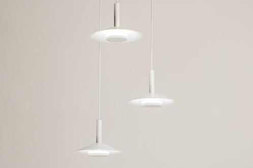 Rietveld Hanglampen - Wit - Metaal, Huis en Inrichting, Lampen | Hanglampen, Verzenden