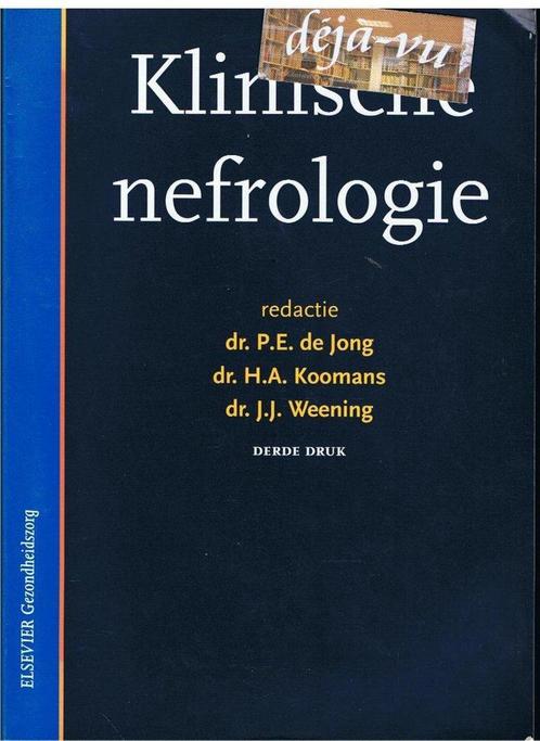 Klinische nefrologie 9789035223066 p. de Jong, Boeken, Wetenschap, Gelezen, Verzenden
