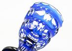 Haida Art Deco Faceted Cobalt Crystal Glass Vase 1920 - Vaas