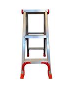 Duurzame Bedrijfstrap - Aluminium - 2x3 Treden - Maximale..., Doe-het-zelf en Verbouw, Ladders en Trappen, Ophalen of Verzenden