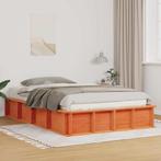 vidaXL Bedframe Wasbruin 210 x 118 x 30 cm Massief, Verzenden, Nieuw, Bruin, Hout