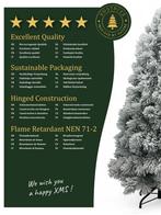 XMS-Trees Kunstkerstboom Fairbanks H210xØ109cm met, Ophalen of Verzenden, Nieuw