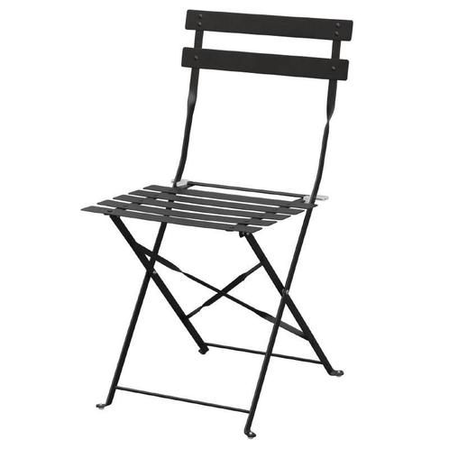 Stalen Bistro Stoelen Zwart | 2 stuks, Zakelijke goederen, Horeca | Keukenapparatuur, Verzenden