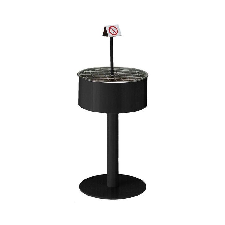 Zandasbak op voet - Zwart, Huis en Inrichting, Woonaccessoires | Prullenbakken, Nieuw, Verzenden