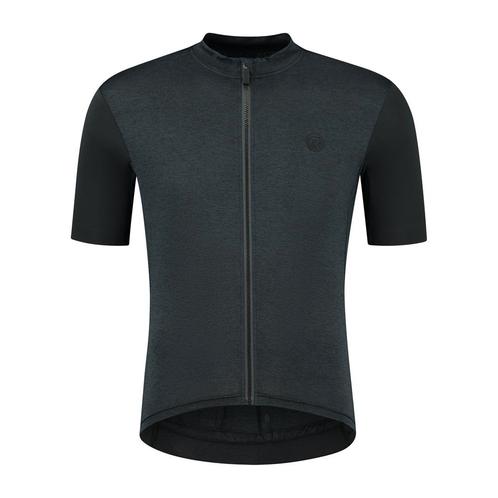 Melange Fietsshirt Heren Zwart/Grijs, Fietsen en Brommers, Fietsaccessoires | Fietskleding, Heren, Nieuw, Verzenden