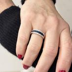 Bibigi - Ring - 18 karaat Witgoud - Saffieren en diamanten, Sieraden, Tassen en Uiterlijk, Ringen, Nieuw