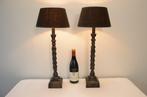 Tafellamp (2) - Set van klassieke gedraaide tafellampen -, Antiek en Kunst