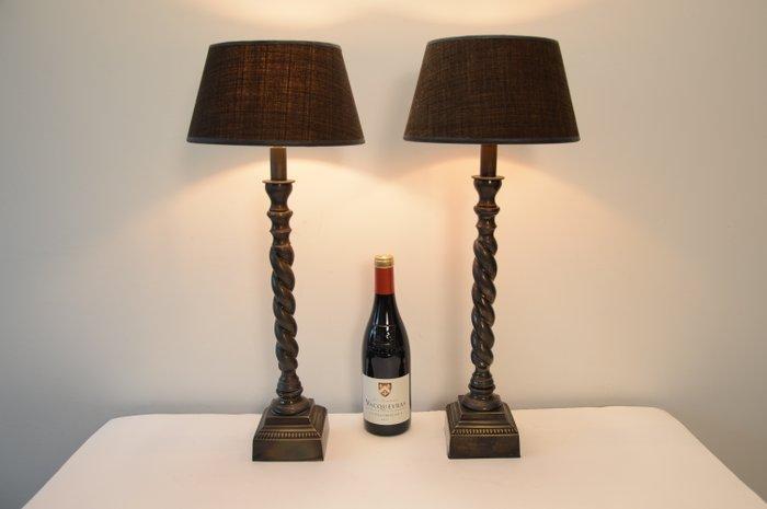 Tafellamp (2) - Set van klassieke gedraaide tafellampen -, Antiek en Kunst, Curiosa en Brocante