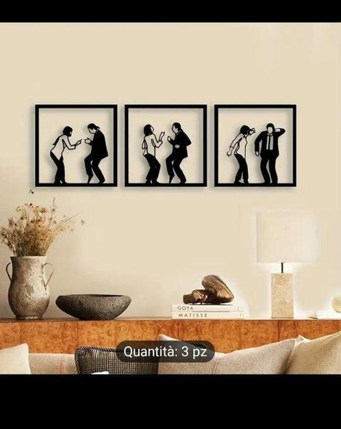 Wanddecoratie (3) - Pulp Fiction -Dans-, Antiek en Kunst, Kunst | Designobjecten