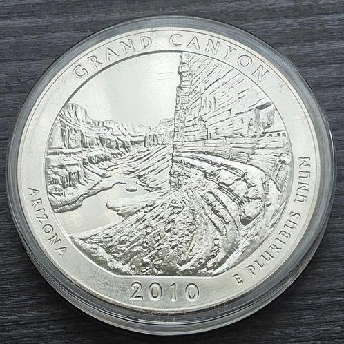 Verenigde Staten. 1/4 Dollar 2010 Grand canyon, 5 Oz, Postzegels en Munten, Munten | Europa | Niet-Euromunten