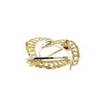 Bicolor gouden broche, Ophalen of Verzenden, Gebruikt, Overige kleuren, Goud