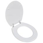 Toiletbril Wit - Retourdeal - Verstelbaar - 41% korting, Ophalen of Verzenden, Nieuw, Chroom, Toilet