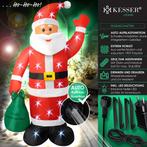 Opblaasbare Kerstman - Kerstverlichting - Kerstversiering -, Huis en Inrichting, Verzenden, Zo goed als nieuw