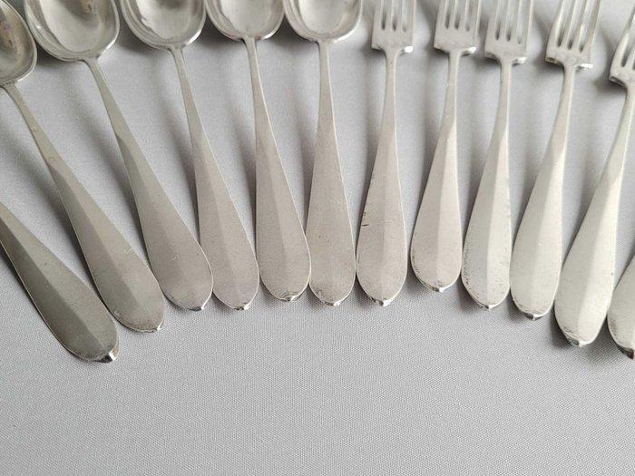 Bestekset (12) - .900 zilver, .950 zilver, Antiek en Kunst, Antiek | Goud en Zilver