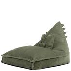 Kinder Zitzak Dino Lounger & Kussen Set - Groen, Verzenden, Nieuw