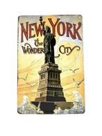 Metalen Wandbord - New York - Wonder City, Ophalen of Verzenden, Nieuw