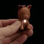 Sleutelhanger Hond Bruin LED & Geluid - 5cm NIEUW, Verzamelen, Ophalen of Verzenden, Nieuw