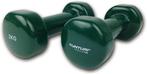 Tunturi Dumbells - 2 x 2 kg - Vinyl - Groen, Verzenden, Nieuw