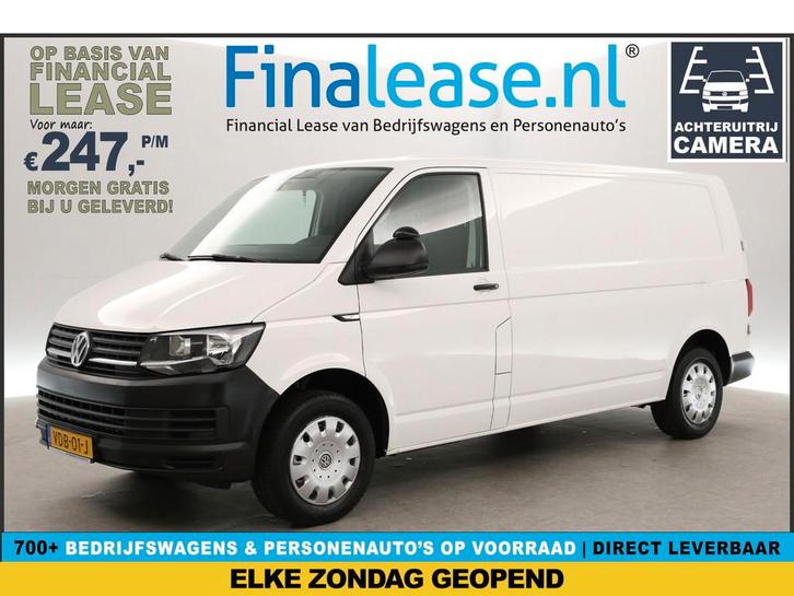 Volkswagen Transporter 2.0 TDI 140PK L2H1 Airco Cruise Cam, Auto's, Bestelauto's, Lease, Handgeschakeld, Diesel, Volkswagen, Wit