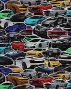 Tricot/Jersey Autos, Hobby en Vrije tijd, Stoffen en Lappen, Nieuw, Overige kleuren