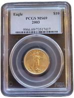 Gouden American Eagle 1/4 oz 2003 PCGS MS69 gecertificeerd, Postzegels en Munten, Munten | Amerika, Verzenden, Midden-Amerika