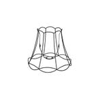 Metalen lampenkap zwart 30/26 - Granny Frame, Verzenden, Zwart, Rond, Nieuw