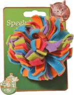 Kattenspeelgoed fleece pompoen multicolor - Gebr. de Boon, Nieuw, Verzenden