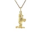 Gouden vintage poedel hanger 14 krt, Ophalen of Verzenden, Nieuw