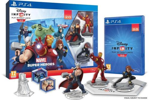 Disney Infinity 2.0: Marvel Super Heroes Starter Pack PS4, Spelcomputers en Games, Games | Sony PlayStation 4, 2 spelers, Zo goed als nieuw