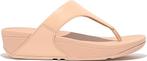 FitFlop Lulu Leather Toepost Vrouwen - Beigey Beige Maat 42, Kleding | Dames, Schoenen, Verzenden, Nieuw