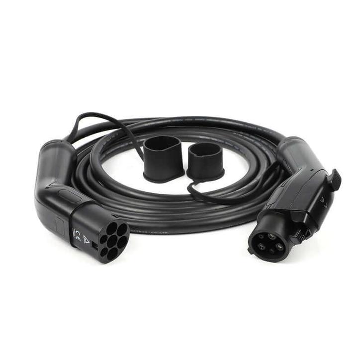 Type 1 naar Type 2 laadkabel 16A 3,7 kW - 5 meter, Auto diversen, Laadpalen, Ophalen of Verzenden