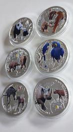 Zambia. 1000 Kwacha 2014 Lote de 6 monedas (Zonder