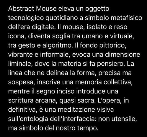 Gianfranco Zenerato - ABSTRACT MOUSE, Antiek en Kunst, Kunst | Schilderijen | Modern