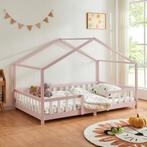 Kinderbed Treviolo met uitvalbeveiliging 120x200 cm roze [en, Kinderen en Baby's, Kinderkamer | Bedden, Verzenden, Nieuw
