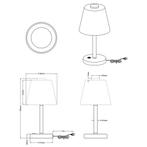 LED Tafellamp - Trion Emaro - 4.5W - Warm Wit 3000K -, Huis en Inrichting, Lampen | Tafellampen, Ophalen of Verzenden, Nieuw, Metaal