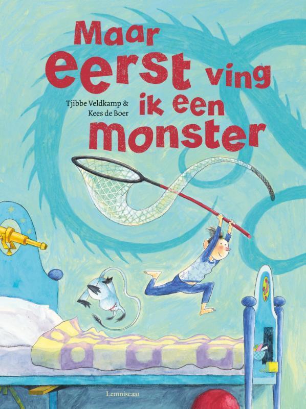 Maar eerst ving ik een monster 9789047708520 Tjibbe Veldkamp, Boeken, Prentenboeken en Plaatjesalbums, Zo goed als nieuw, Verzenden