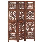 vidaXL Kamerscherm 3 panelen handgesneden 120x165 cm, Huis en Inrichting, Woonaccessoires | Kamerschermen, Verzenden, Nieuw